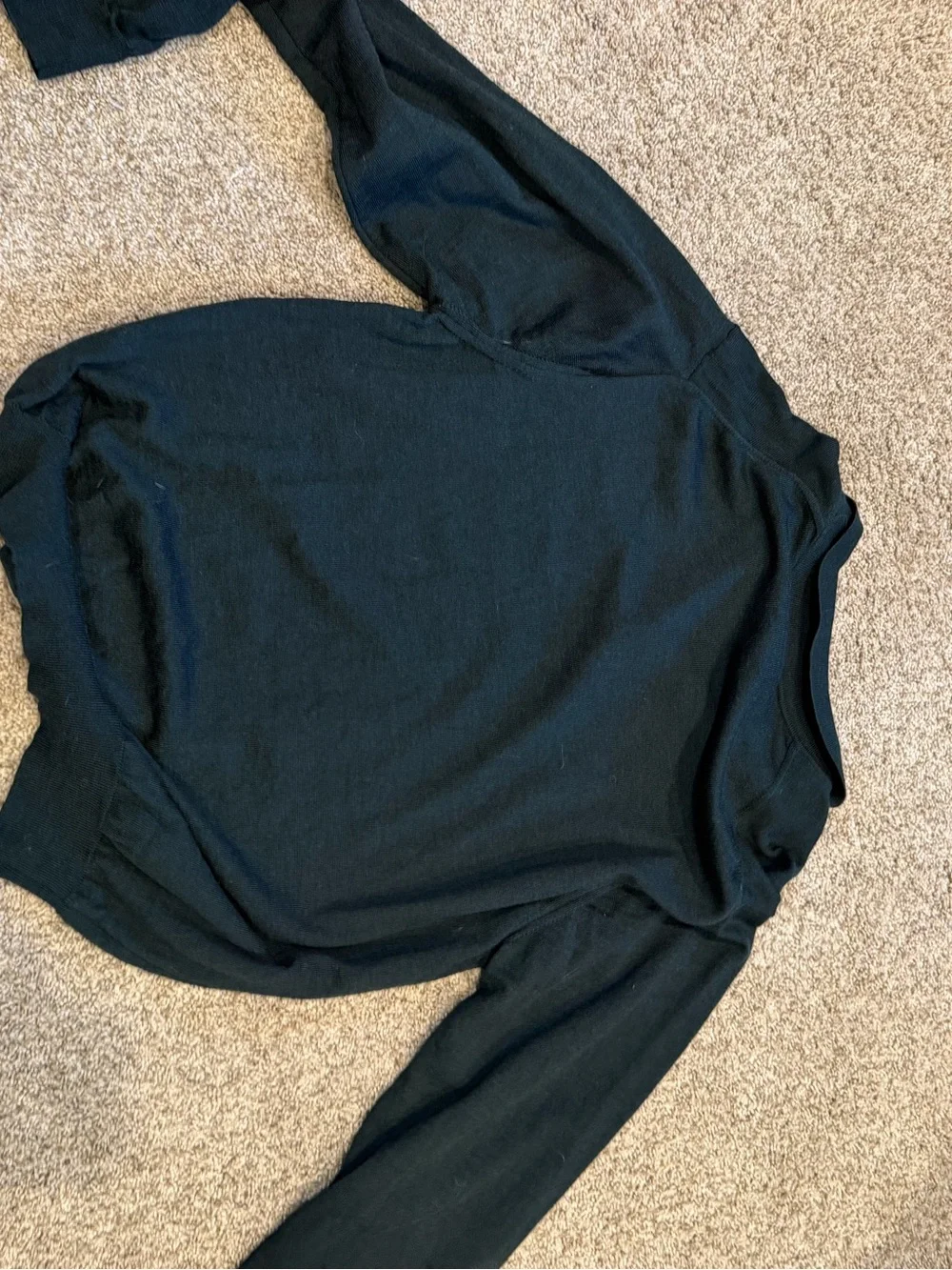 Jos. A Bank 100% Extra Fine Merino Wool Made in Italy 3 Button Collared Sweater.